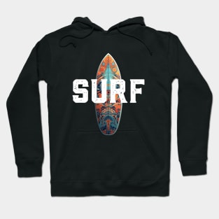 SURF type and board Hoodie